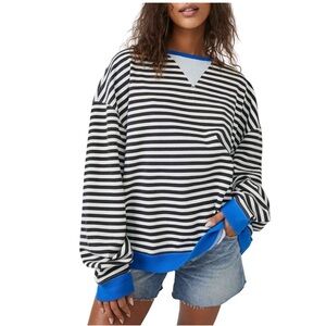 We The Free Striped Crewneck